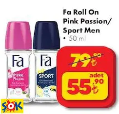 FA ROLL ON DEODORANT PİNK PASSİON/ SPORT MEN